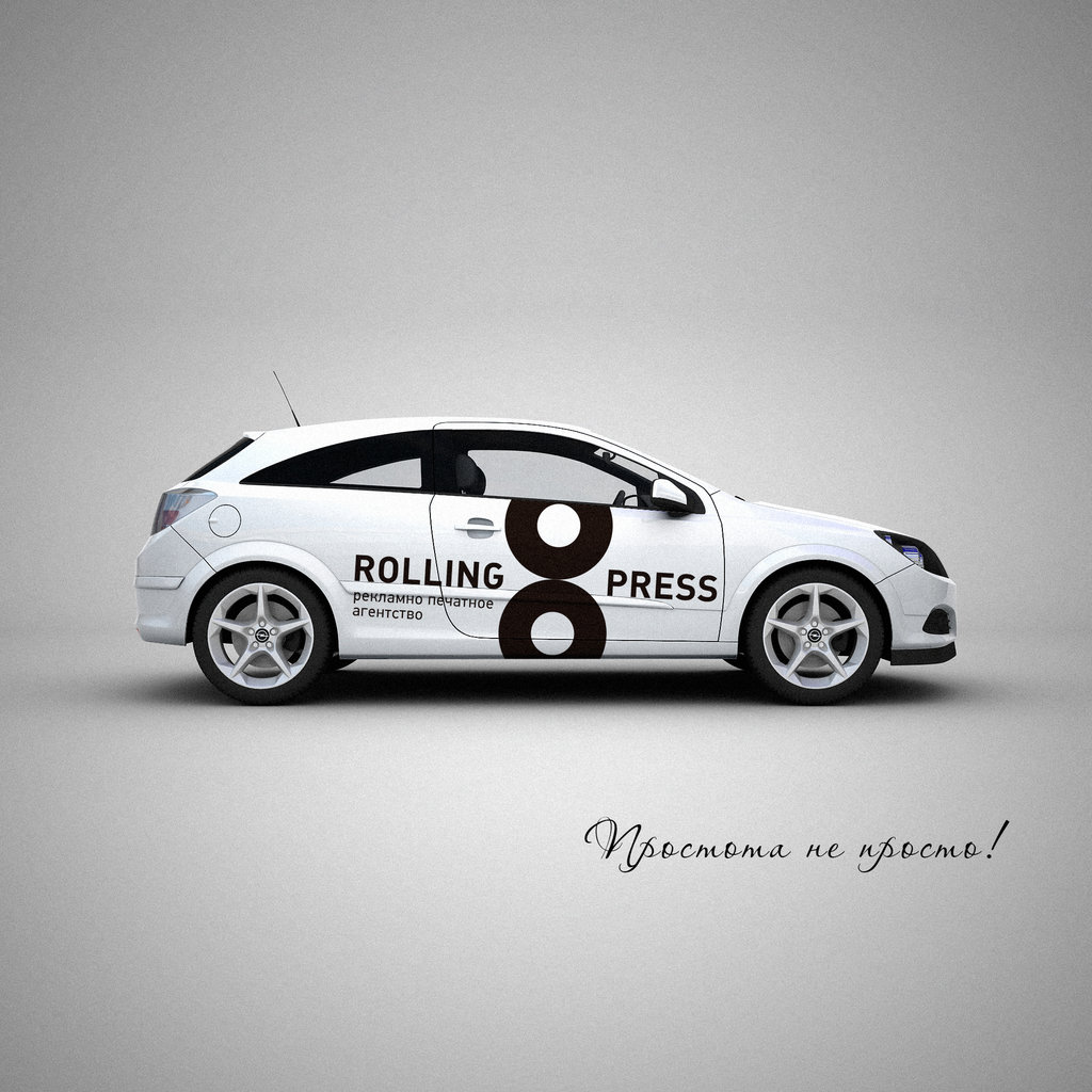 Rolling press. Дизайн студии печати.